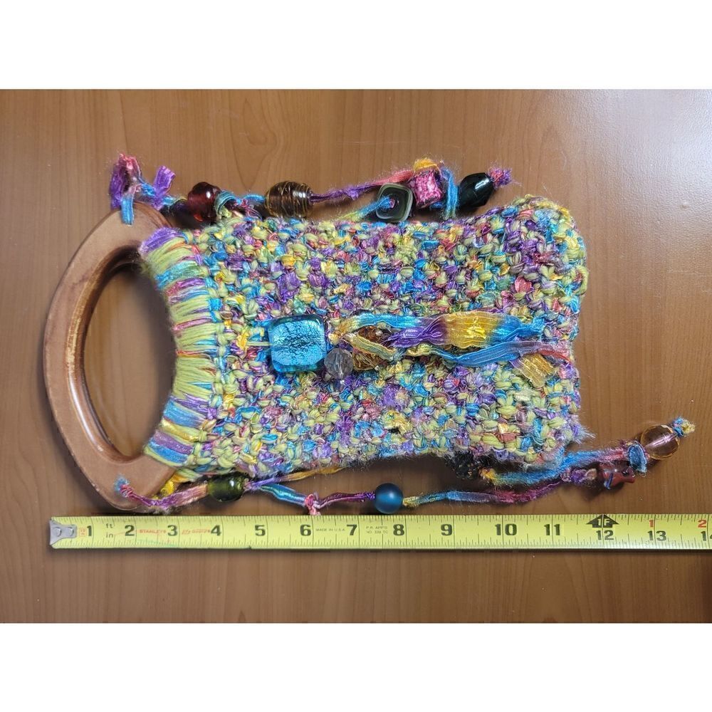 Multicolored Handmade Handbag #A67   - Picture 4 of 9